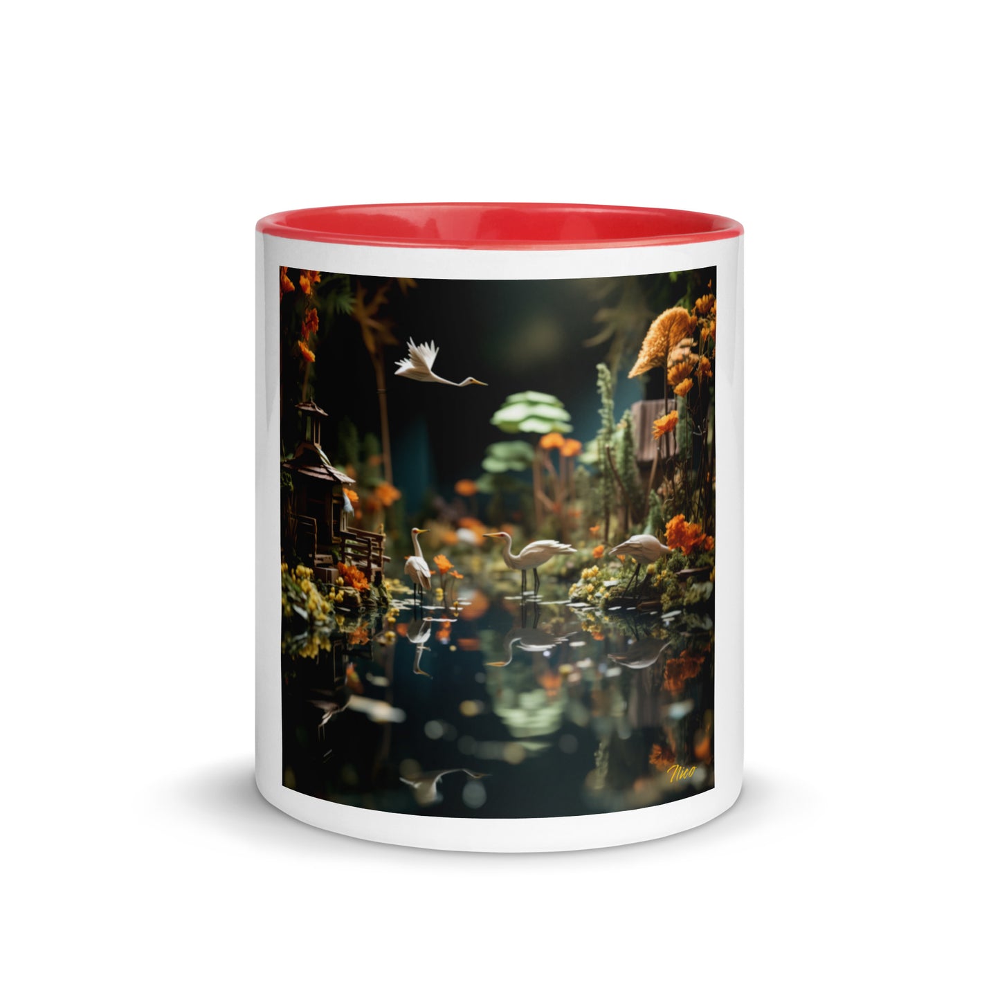 Born On A Bayou Print #6 Mug with Color Inside