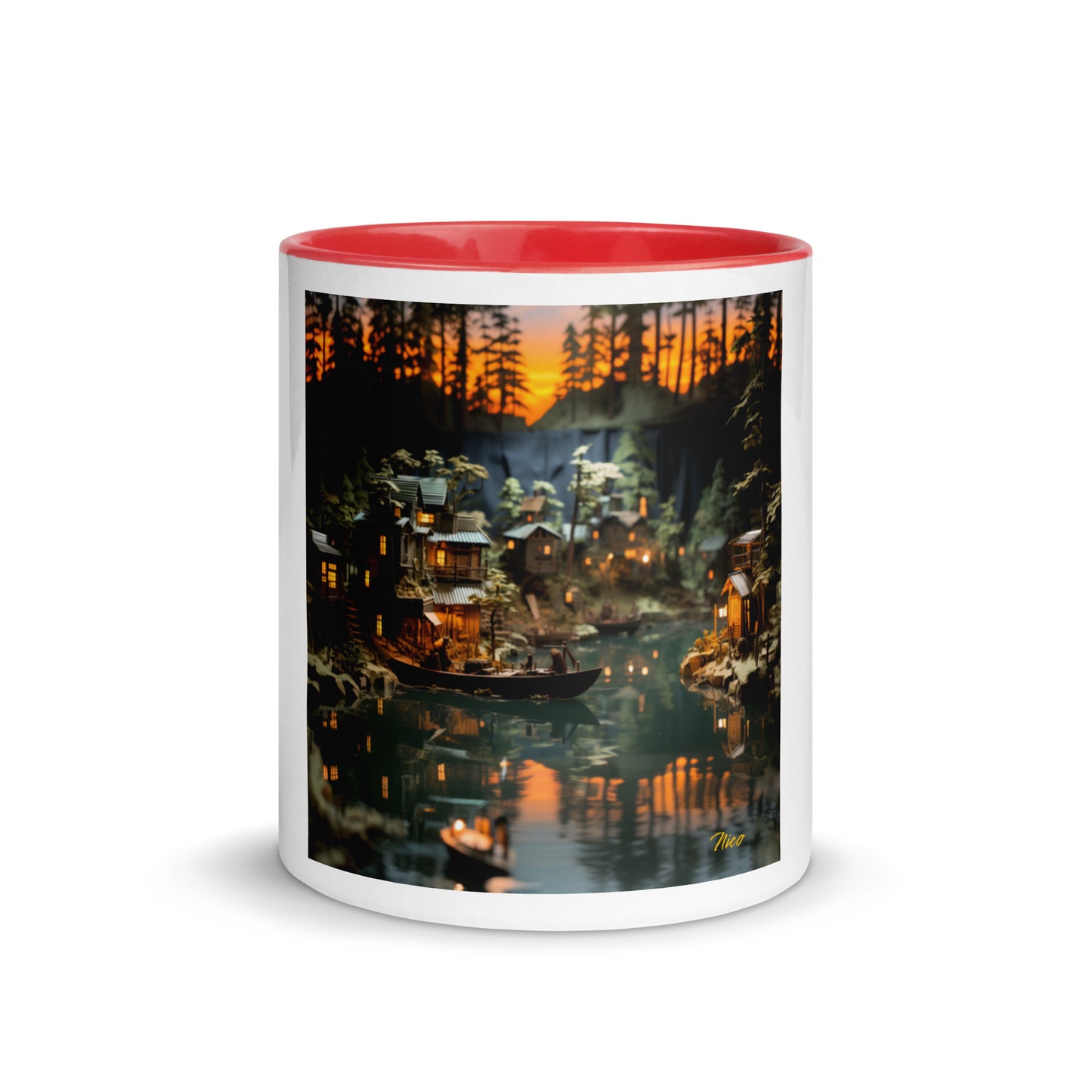 Born On A Bayou Print #2 Mug with Color Inside