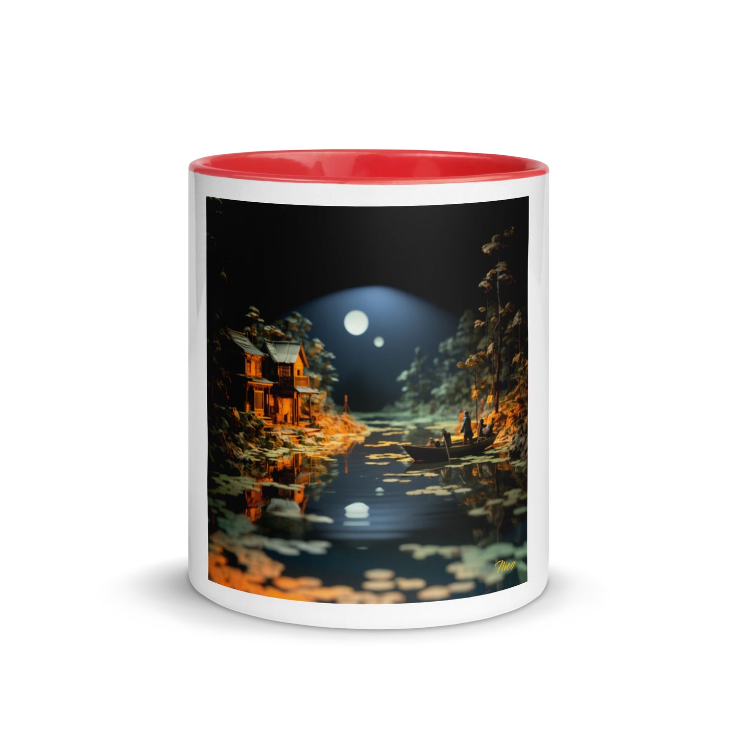 Born On A Bayou Print #3 Mug with Color Inside