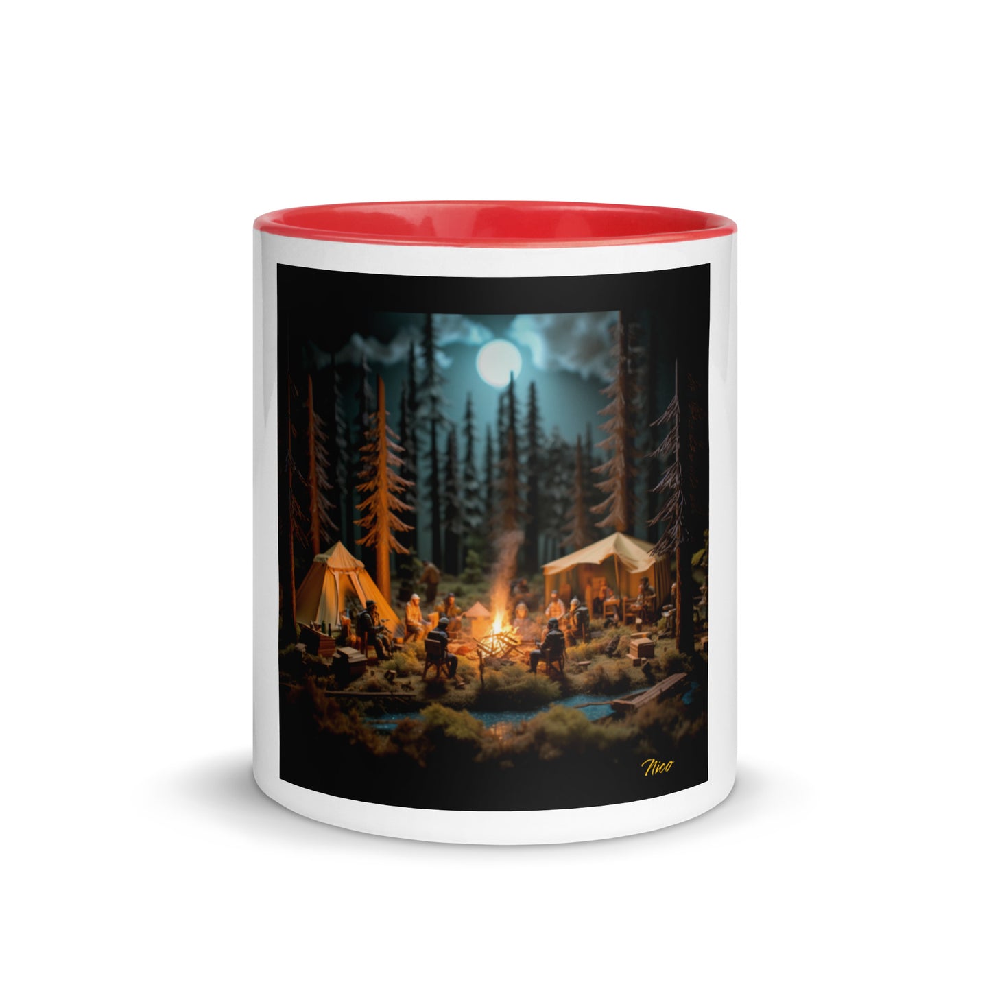 Under The Starry Skies Series Print #8 Mug with Color Inside