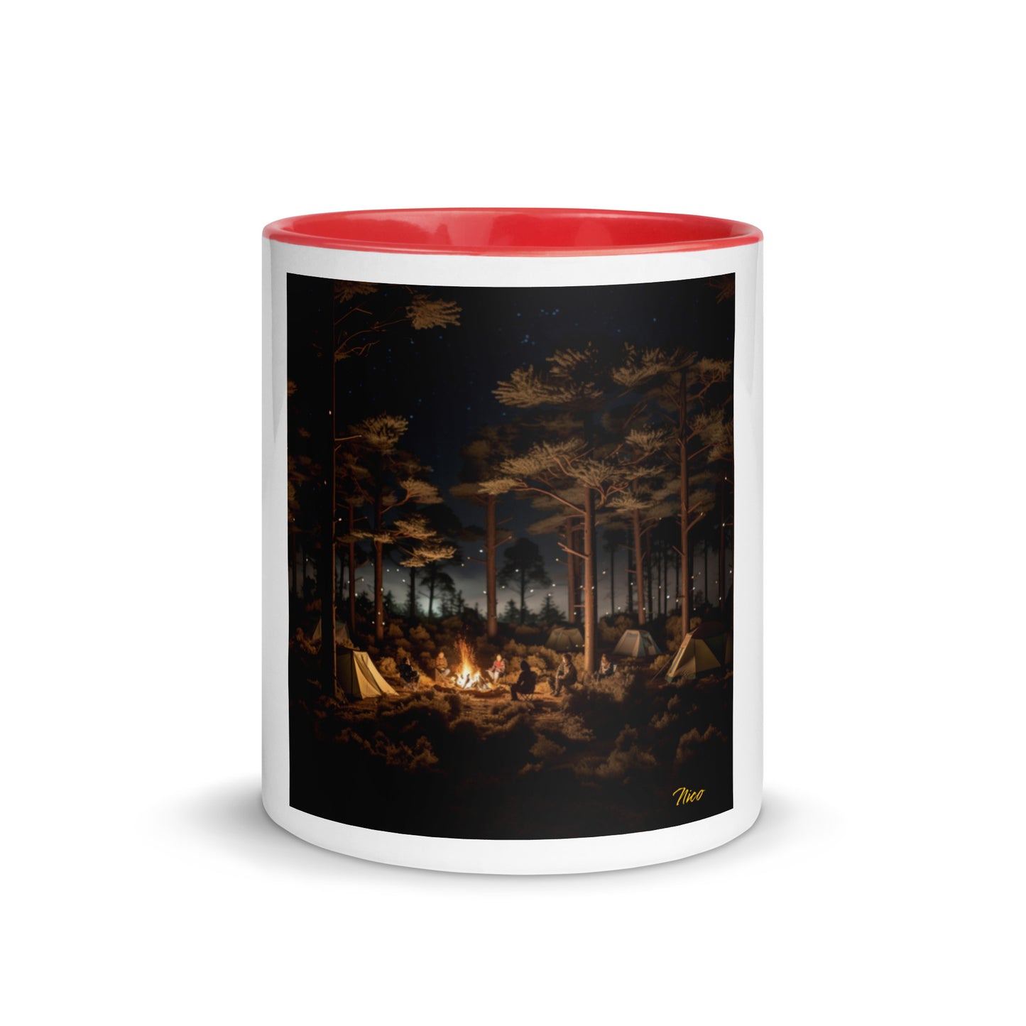 Under The Starry Skies Series Print #9 Mug with Color Inside