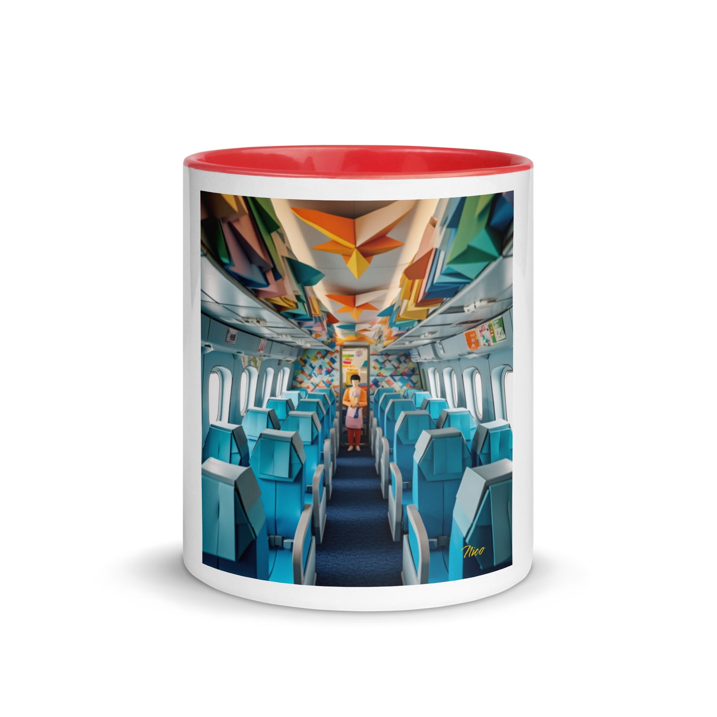 Frequent Flyer Miles Series Print #6 Mug with Color Inside