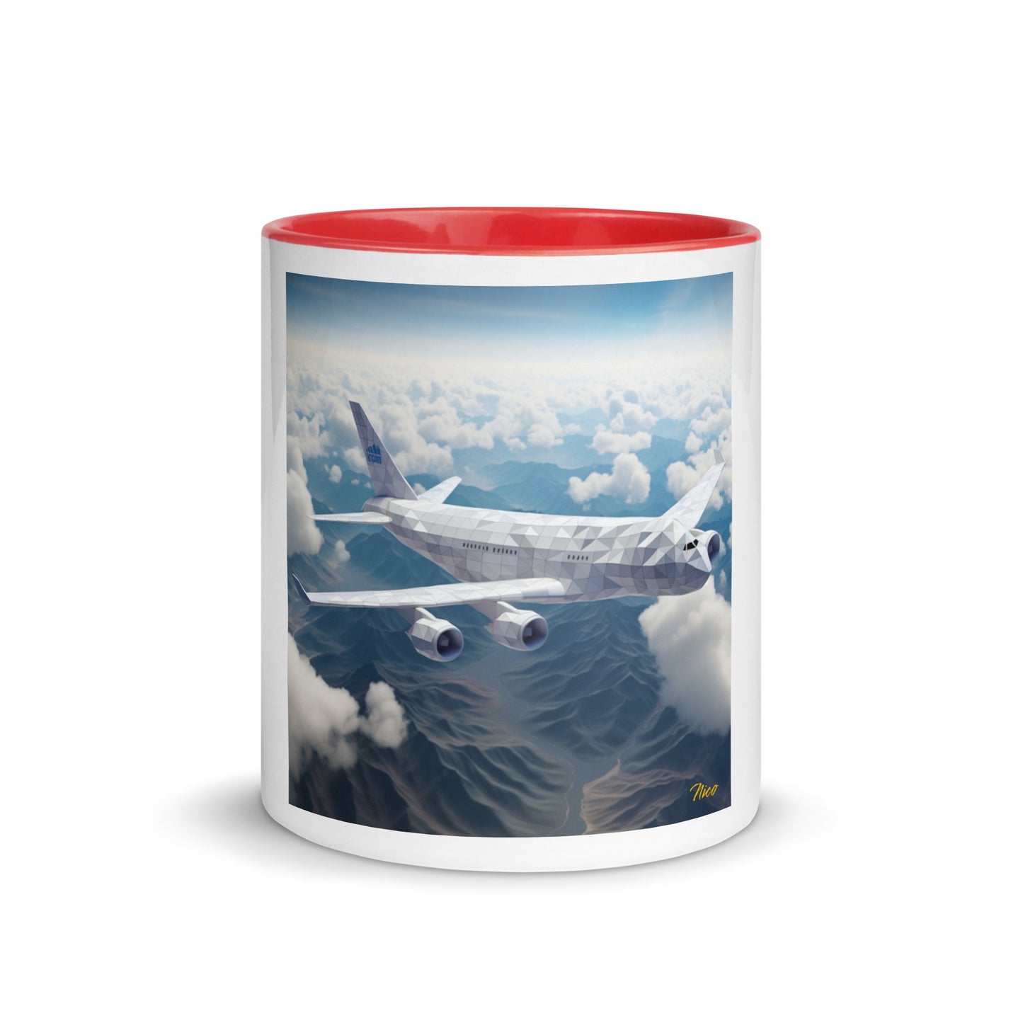 Frequent Flyer Miles Series Print #7 Mug with Color Inside