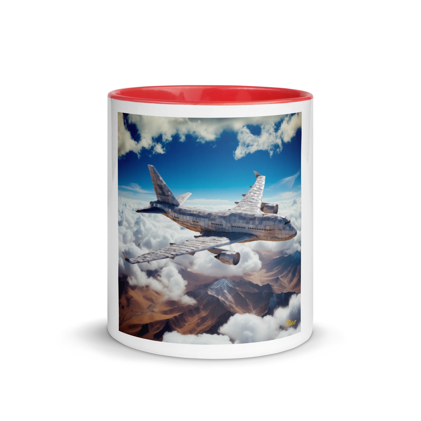 Frequent Flyer Miles Series Print #9 Mug with Color Inside