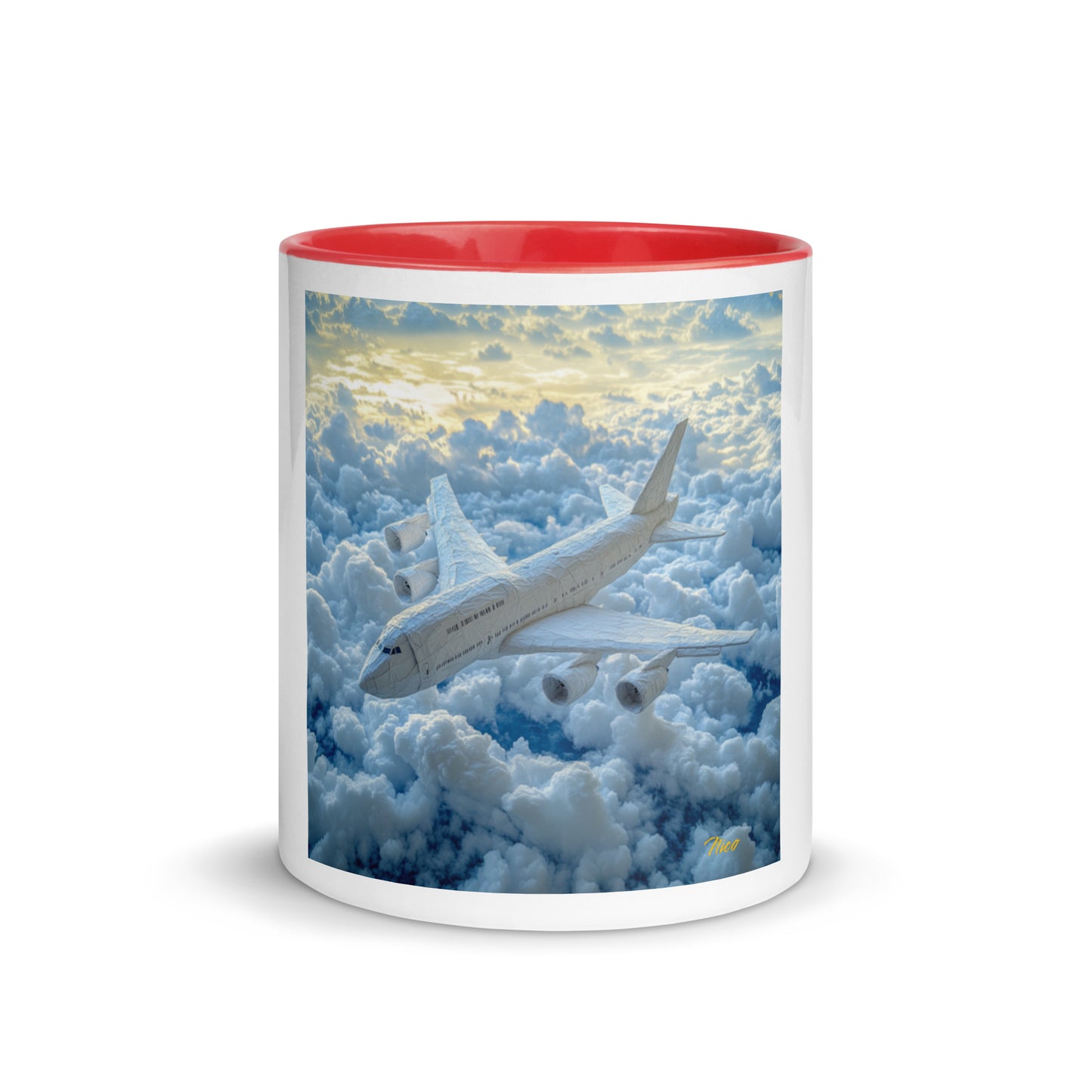 Frequent Flyer Miles Series Print #10 Mug with Color Inside