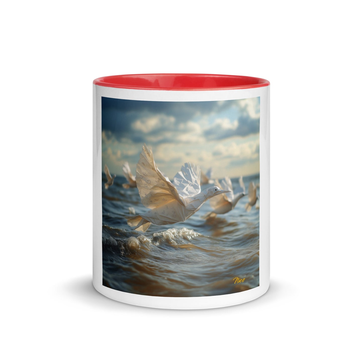 By The Seaside Series Print #8 - Mug with Color Inside