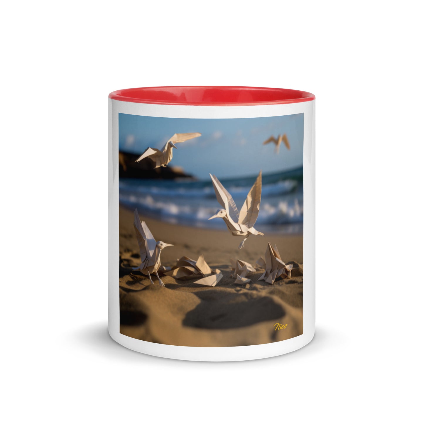 By The Seaside Series Print #7 - Mug with Color Inside