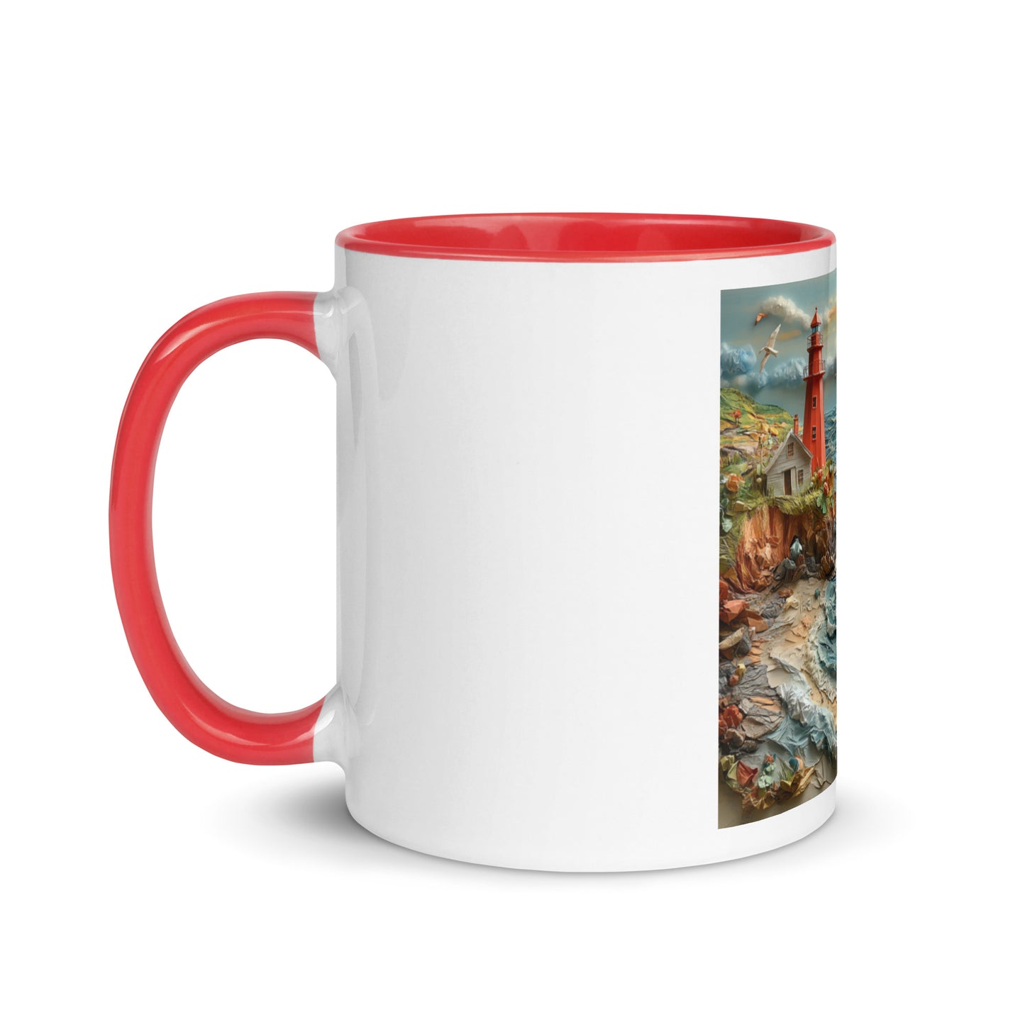 By The Seaside Series Print #2 - Mug with Color Inside