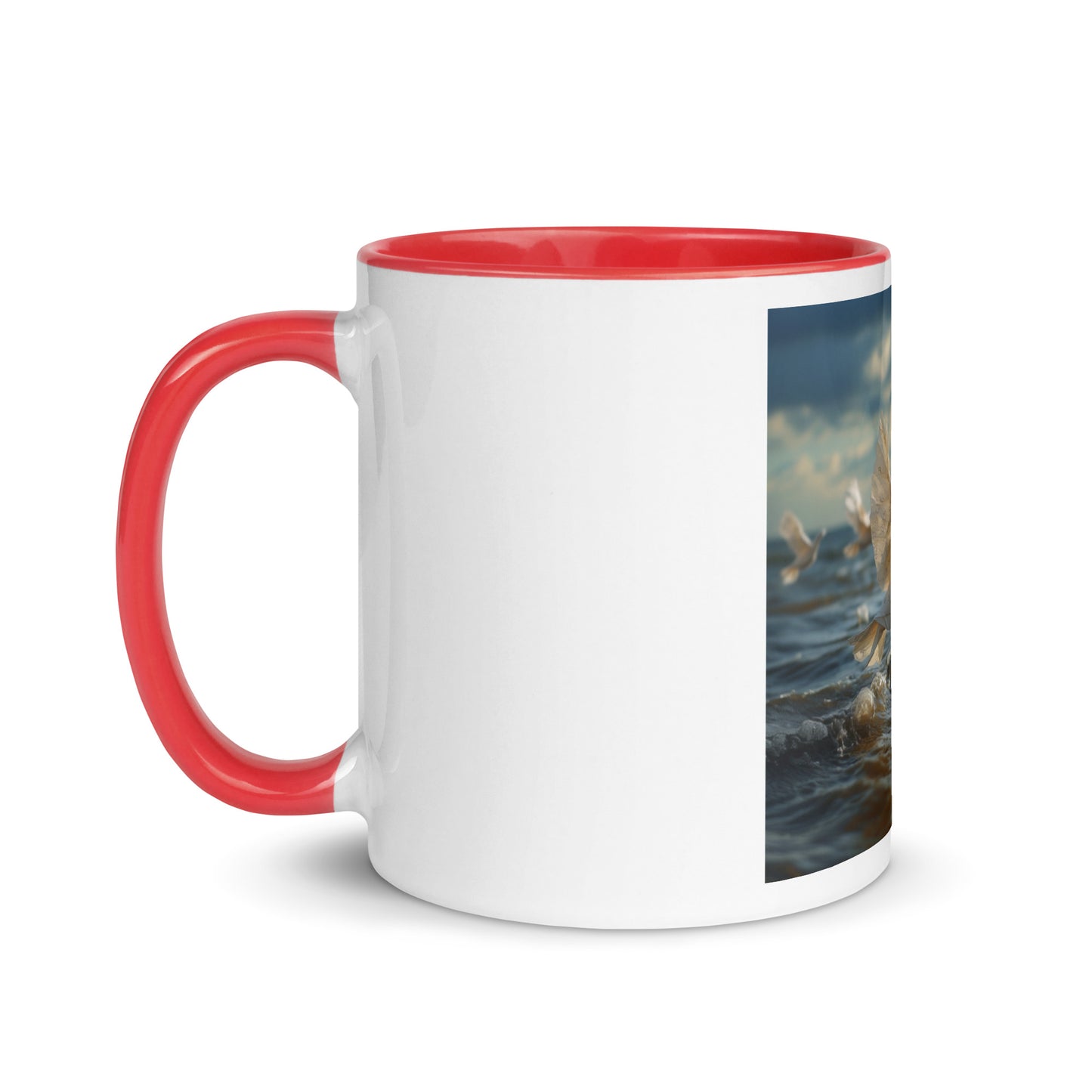 By The Seaside Series Print #8 - Mug with Color Inside