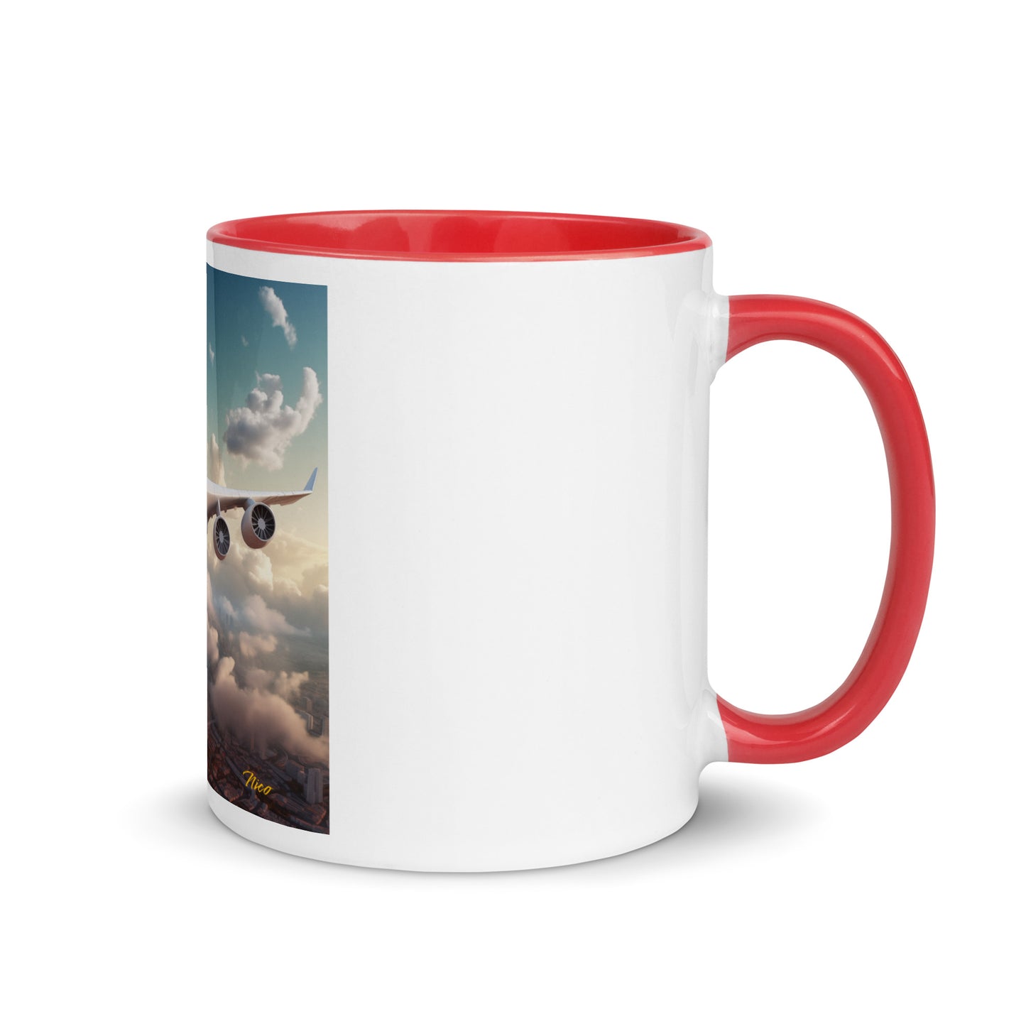 Frequent Flyer Miles Series Print #1 Mug with Color Inside