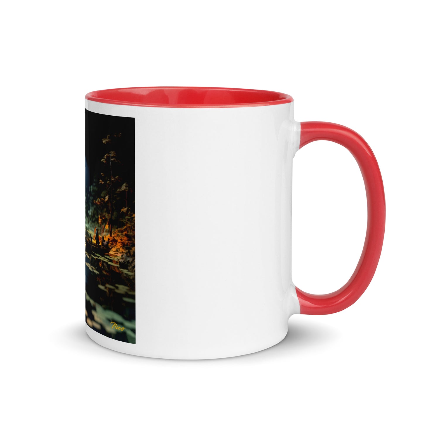 Born On A Bayou Print #3 Mug with Color Inside