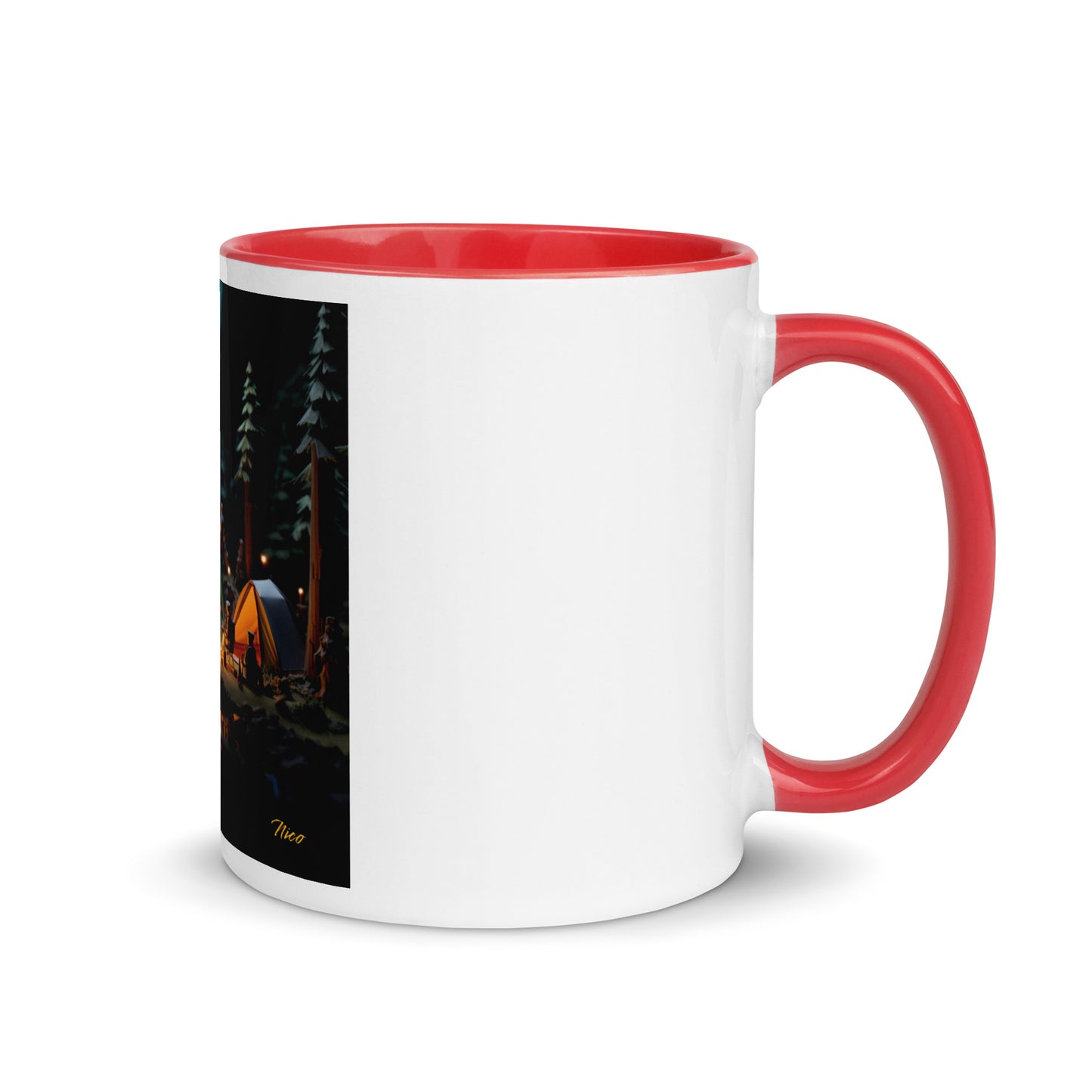 Under The Starry Skies Series Print #3 Mug with Color Inside