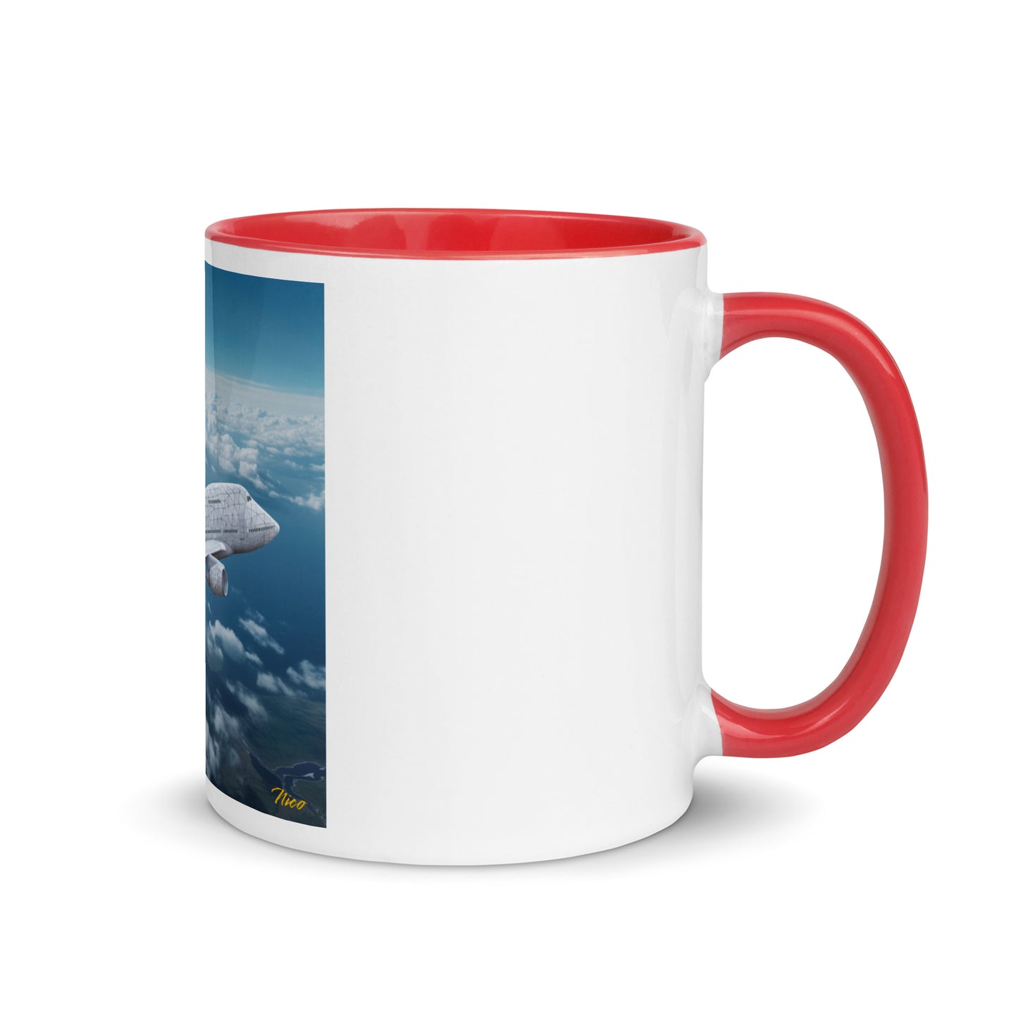 Frequent Flyer Miles Series Print #3 Mug with Color Inside