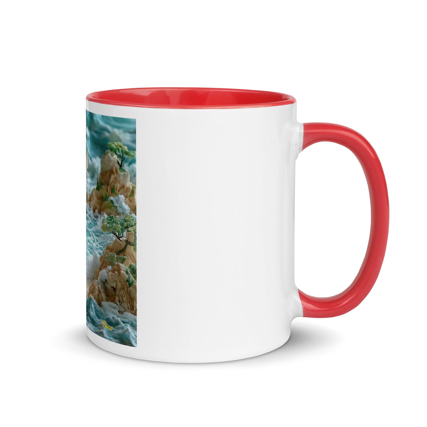 By The Seaside Series Print #9 - Mug with Color Inside