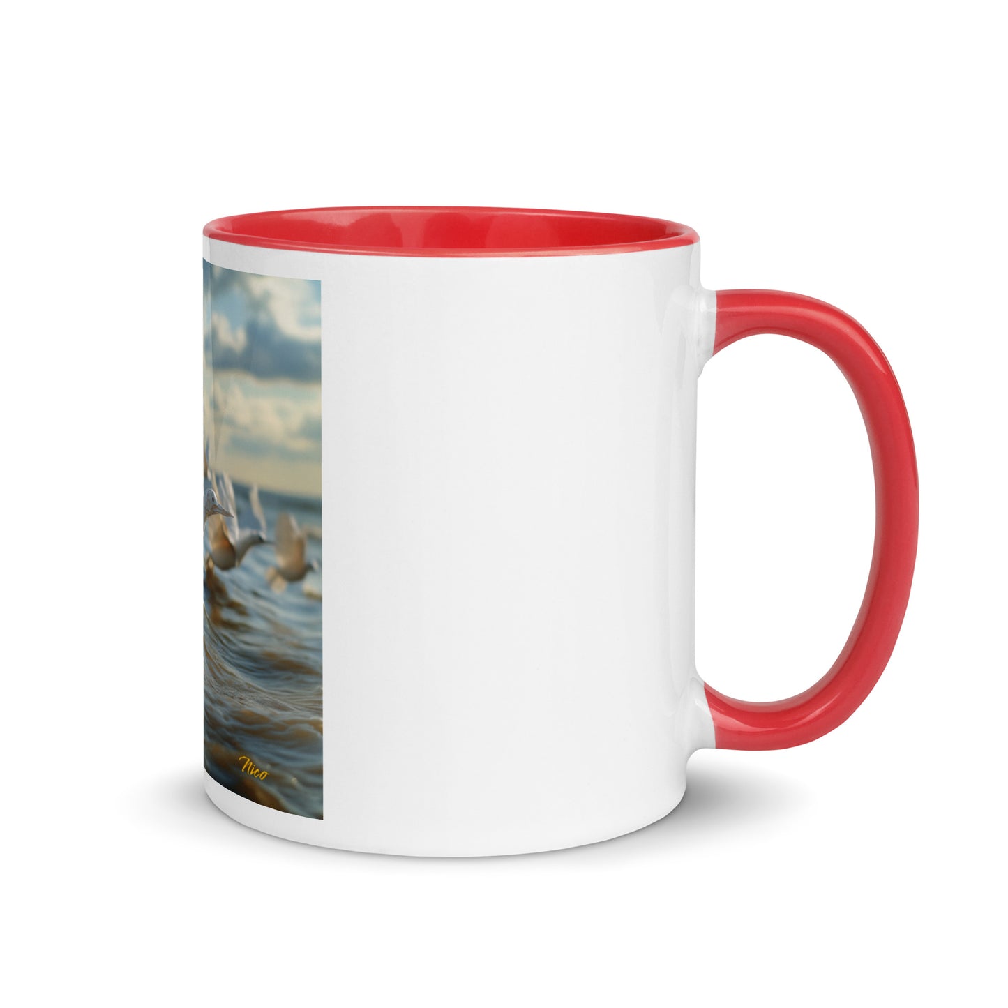 By The Seaside Series Print #8 - Mug with Color Inside