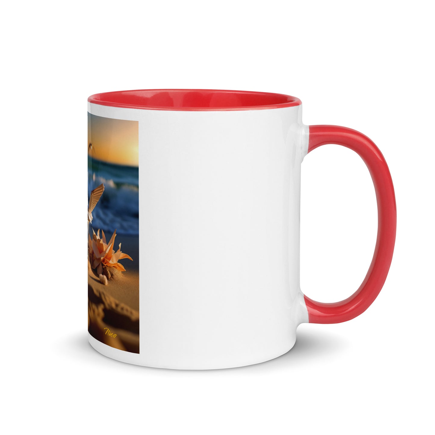 By The Seaside Series Print #3 - Mug with Color Inside