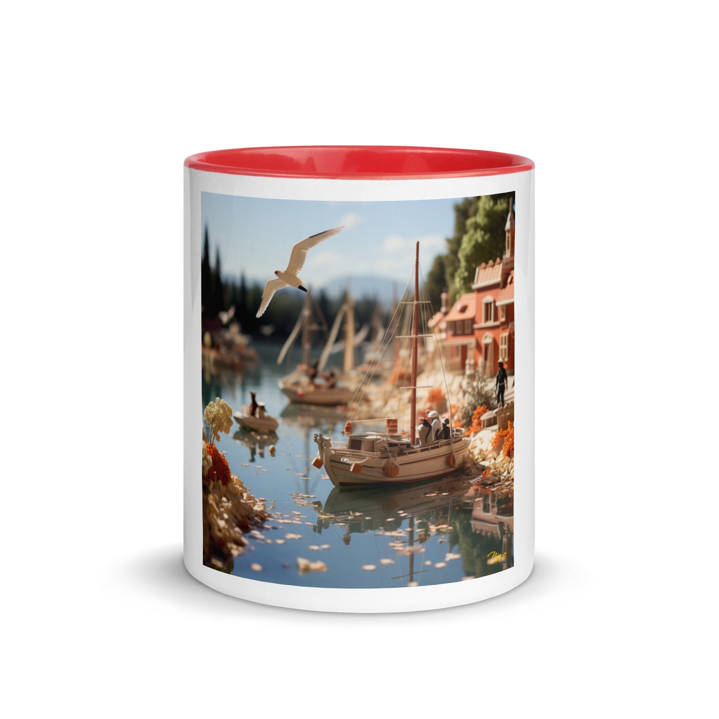 On The Docks By The Bay Series Print #6 - Mug with Color Inside