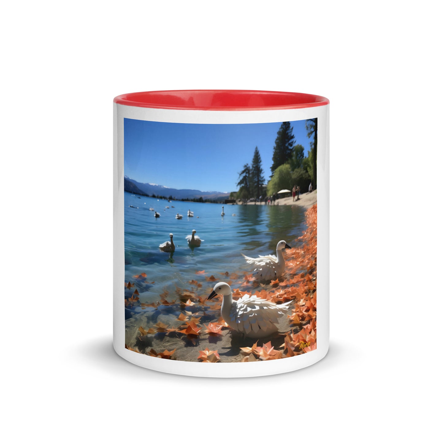 Atop The Mountain Lakeshore Series Print #2 - Mug with Color Inside