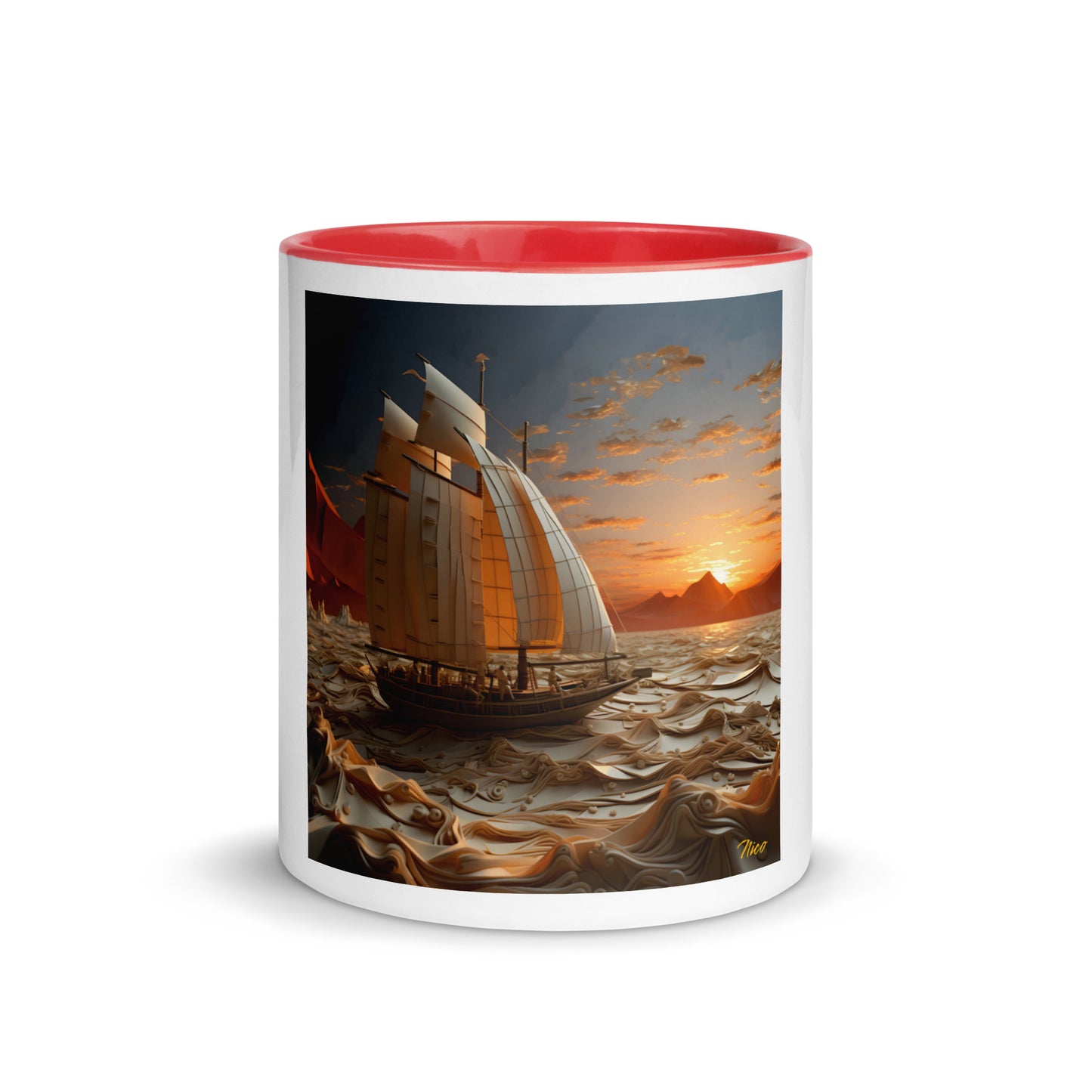 Into The Sunset Series Print #1 - Mug with Color Inside