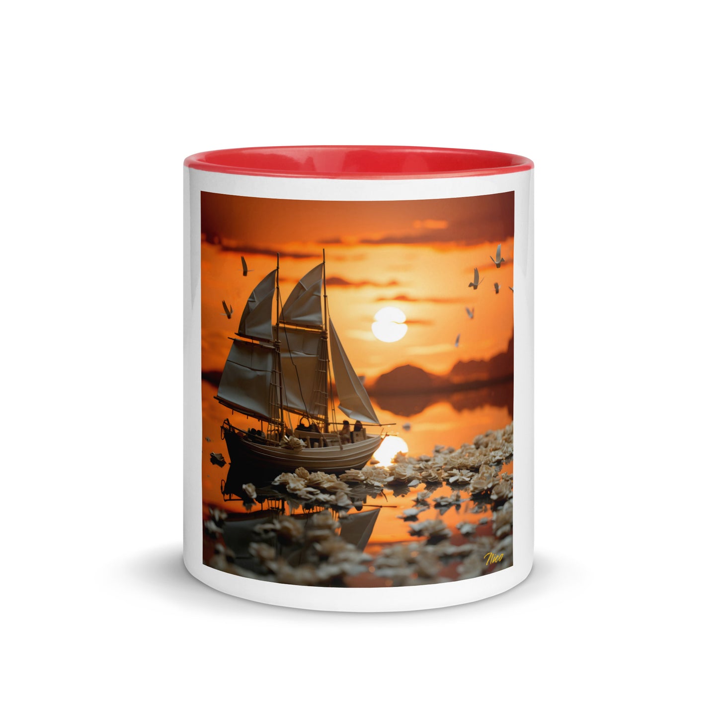 Into The Sunset Series Print #9 - Mug with Color Inside