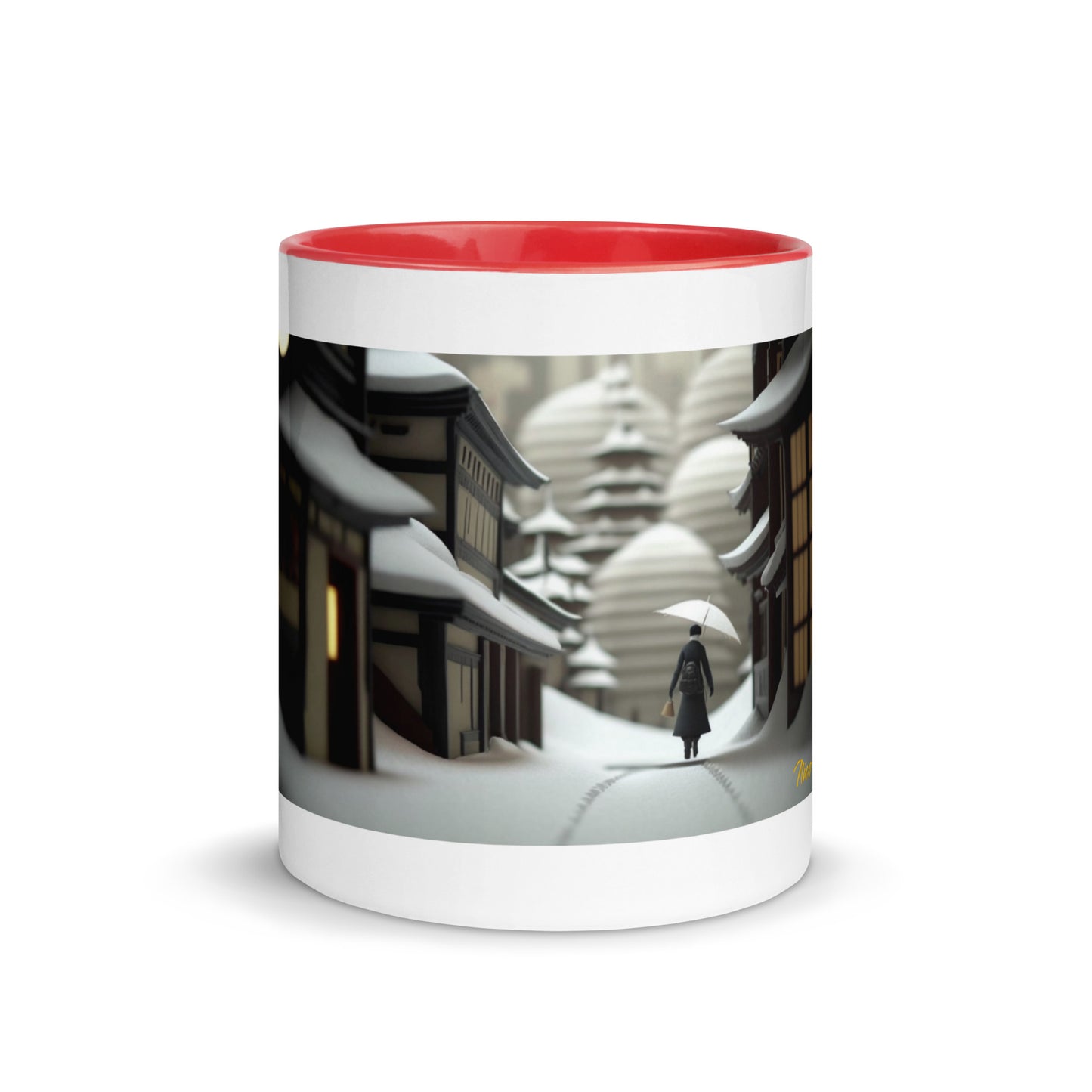 Asian Snow Series Print #4 - Mug with Color Inside