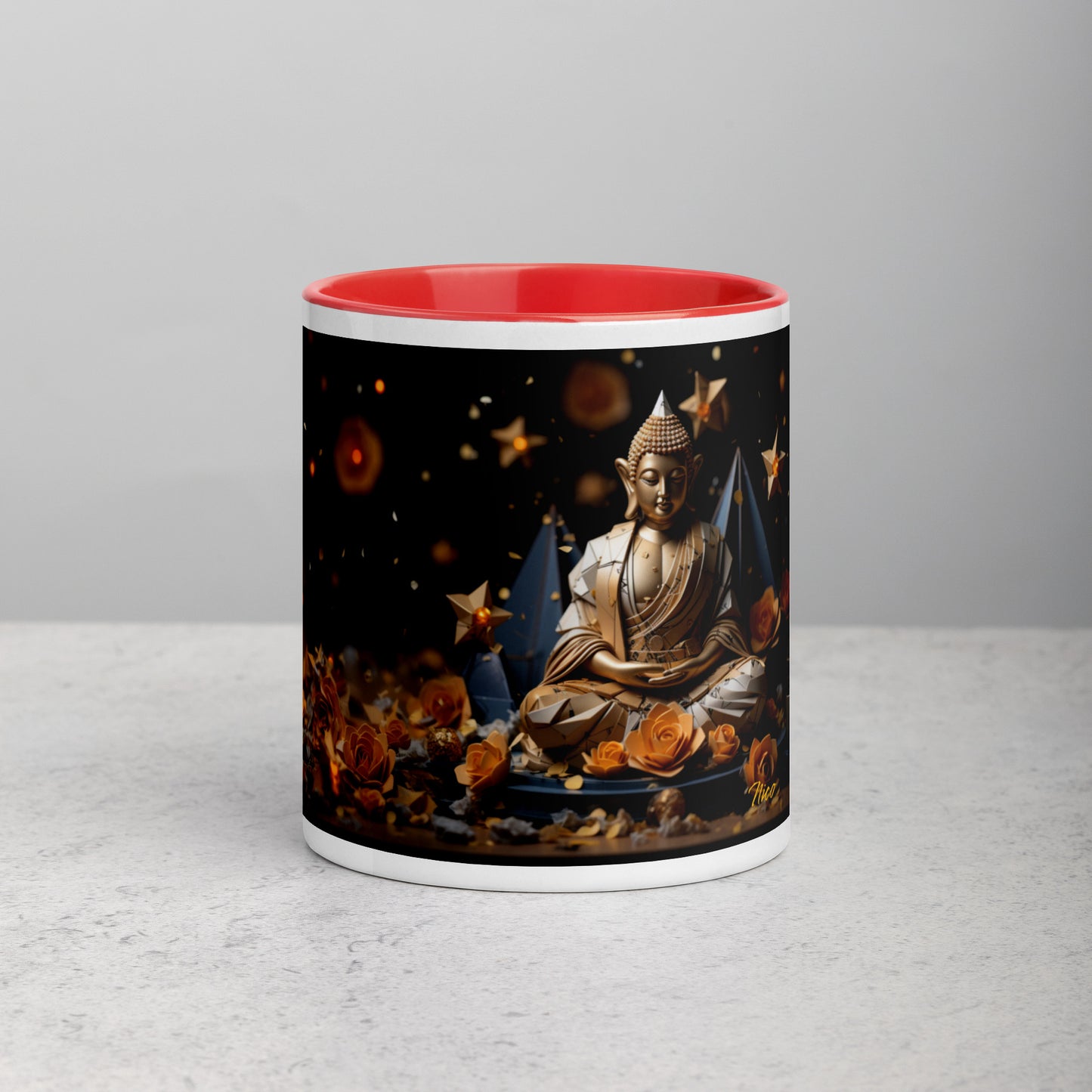 Ascending Buddha Series Print #5 - Mug with Color Inside