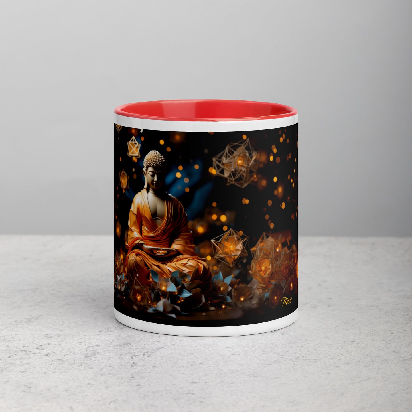 Ascending Buddha Series Print #8 - Mug with Color Inside