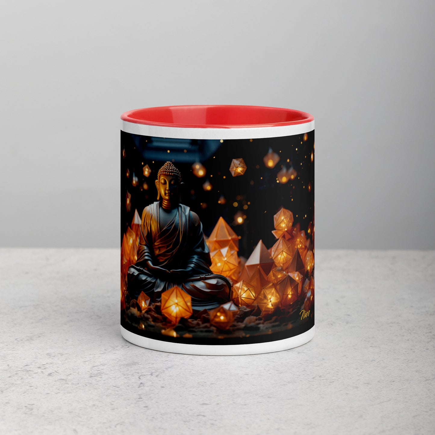 Ascending Buddha Series Print #10 - Mug with Color Inside