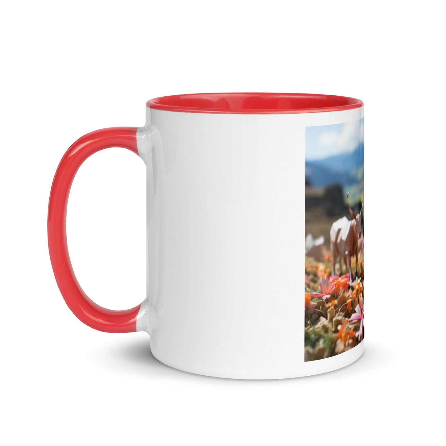 Meadow By The Farm Series Print #1 - Mug with Color Inside