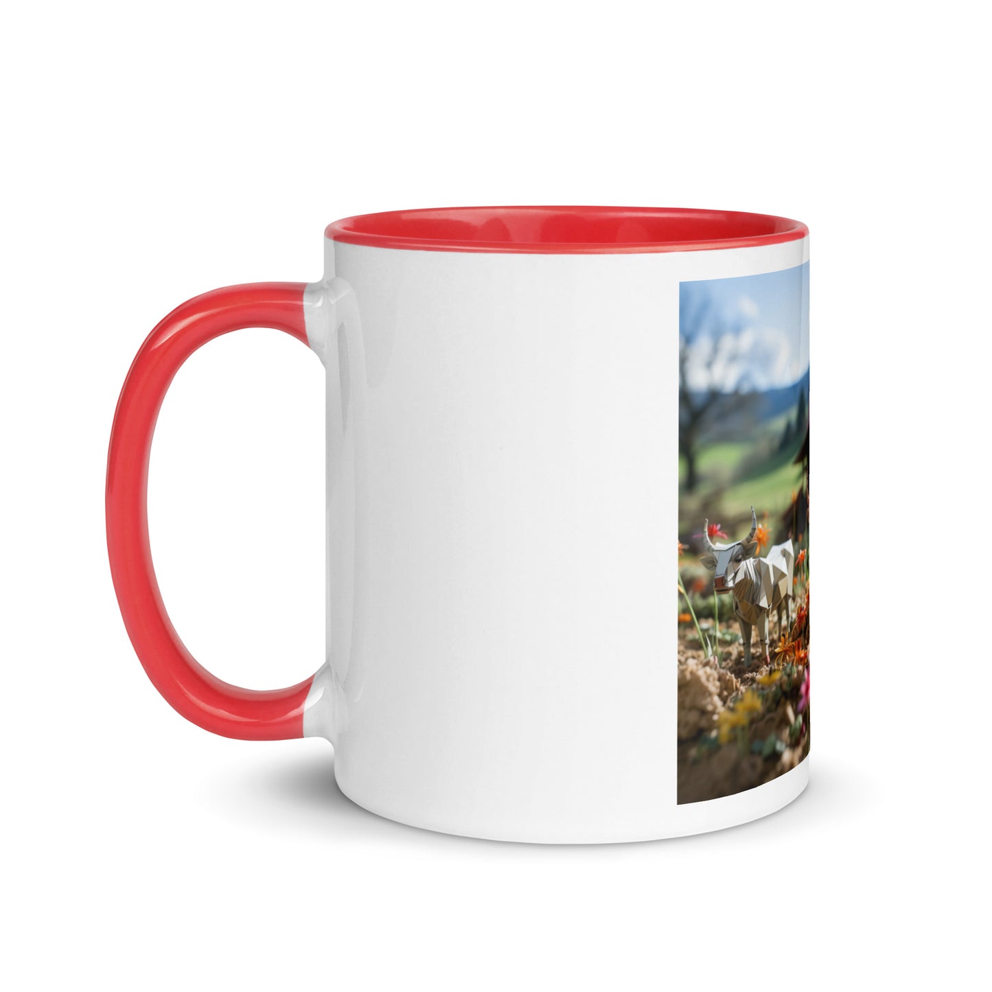 Meadow By The Farm Series Print #8 - Mug with Color Inside