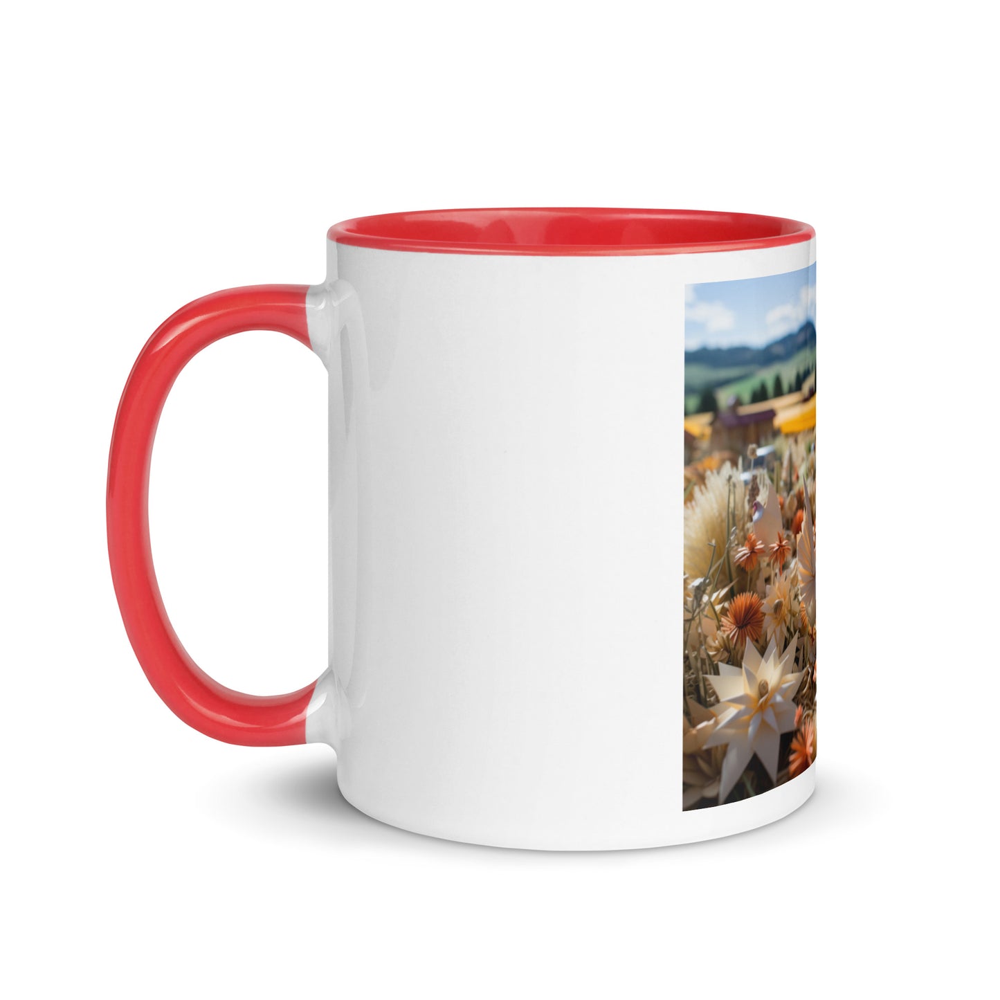 Meadow By The Farm Series Print #7 - Mug with Color Inside