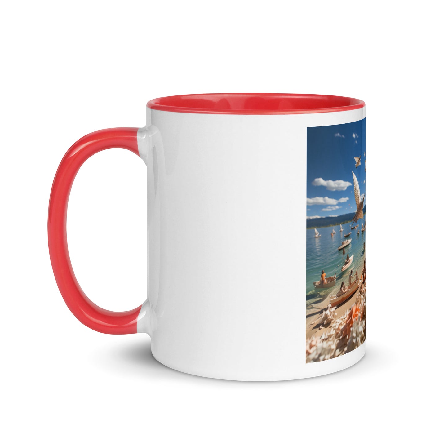 Atop The Mountain Lakeshore Series Print #6 - Mug with Color Inside