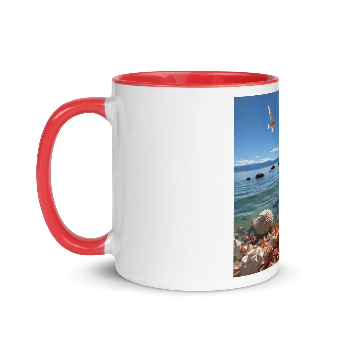 Atop The Mountain Lakeshore Series Print #3 - Mug with Color Inside