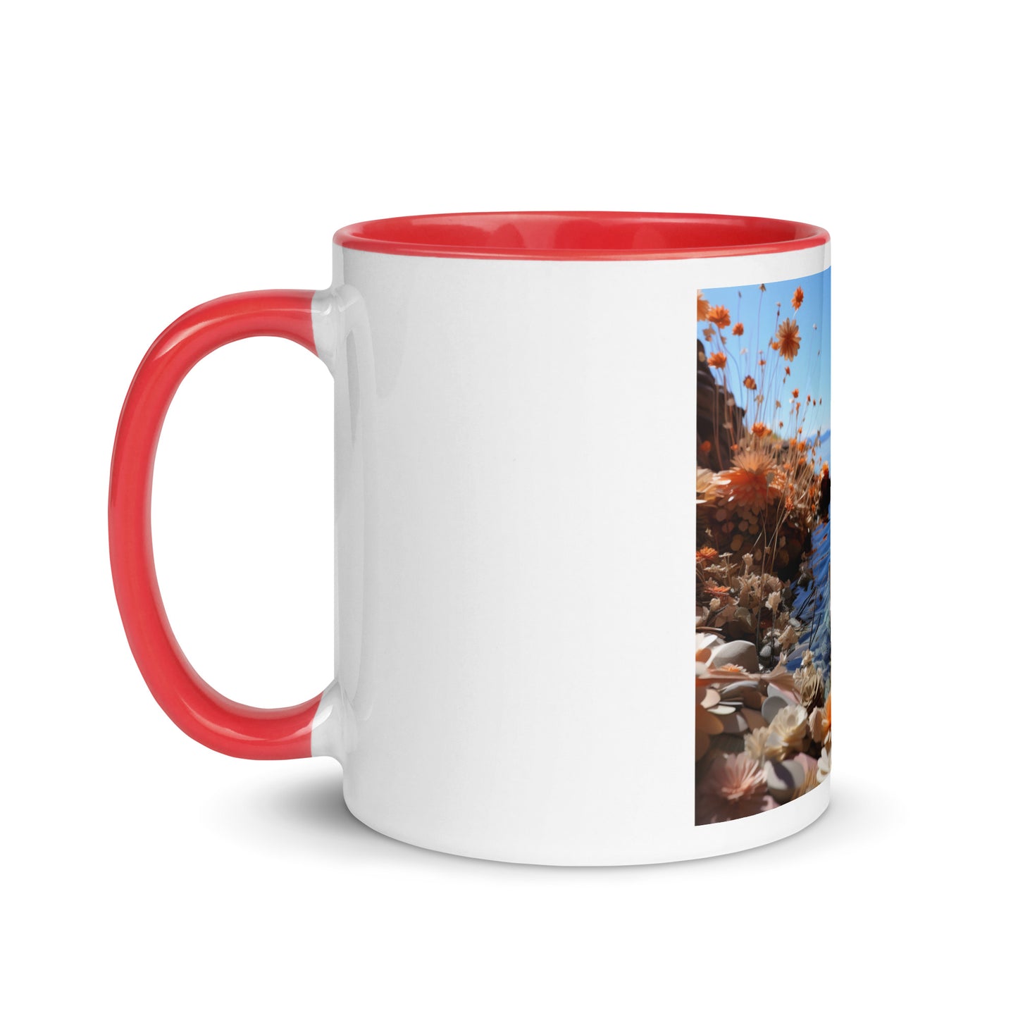 Atop The Mountain Lakeshore Series Print #4 - Mug with Color Inside