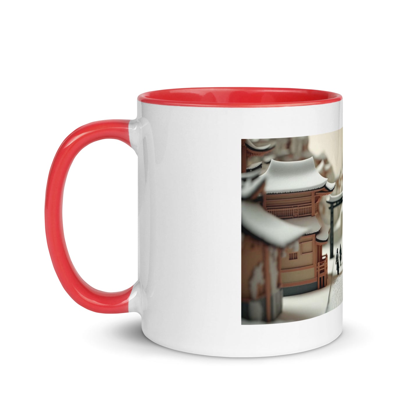 Asian Snow Series Print #2 - Mug with Color Inside