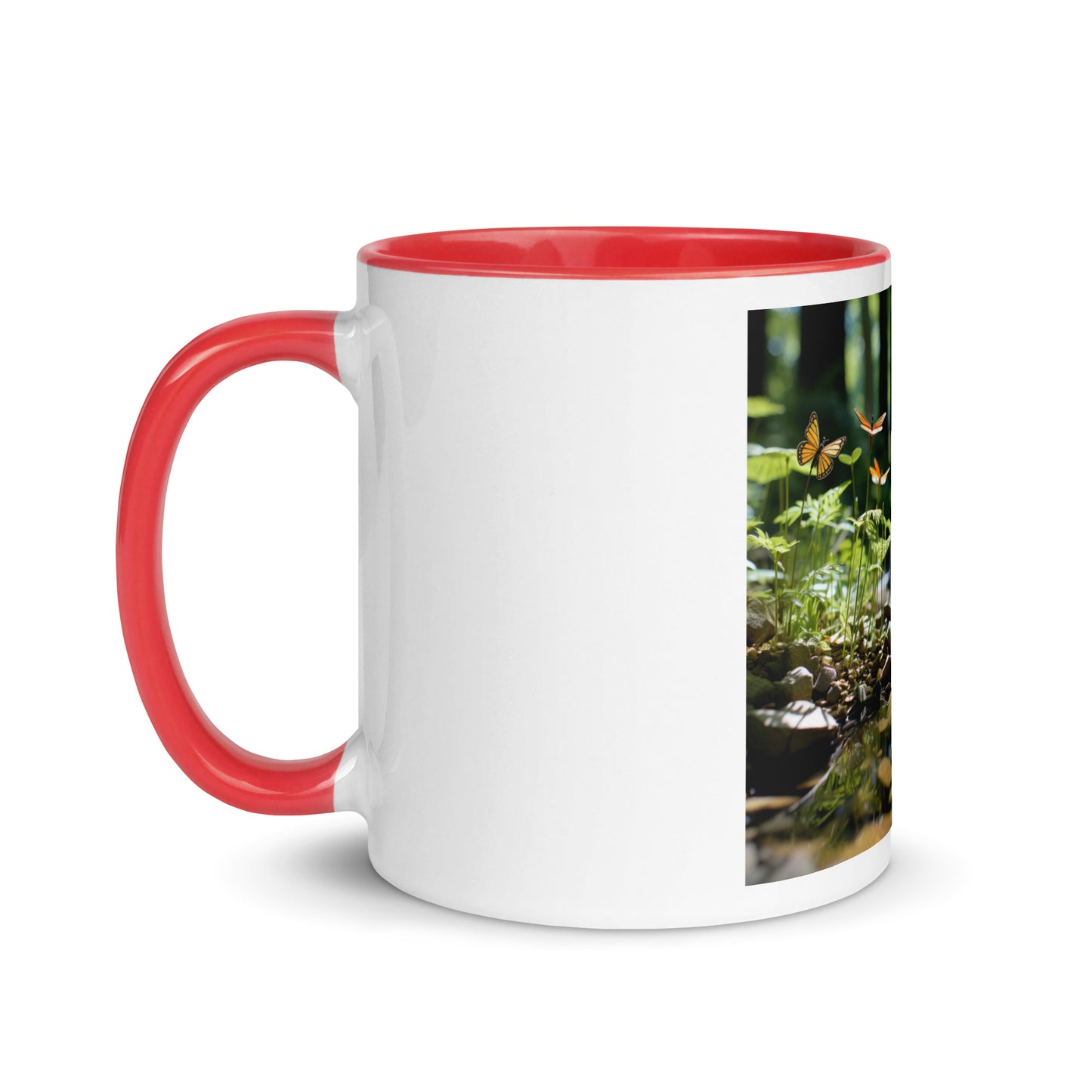 Relaxing By The Brook Series Print #9 - Mug with Color Inside