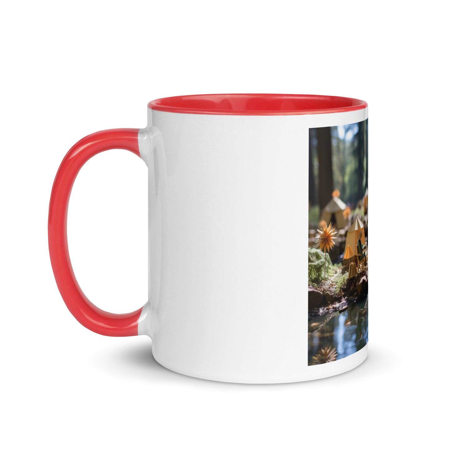 Relaxing By The Brook Series Print #4 - Mug with Color Inside