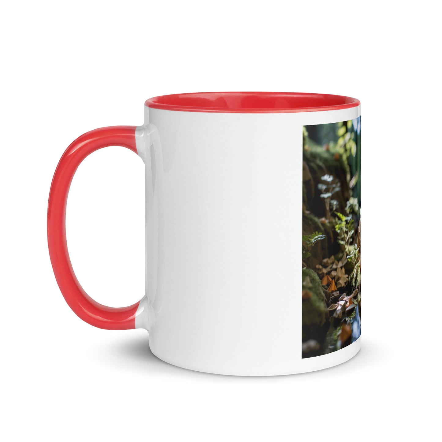 Relaxing By The Brook Series Print #2 - Mug with Color Inside