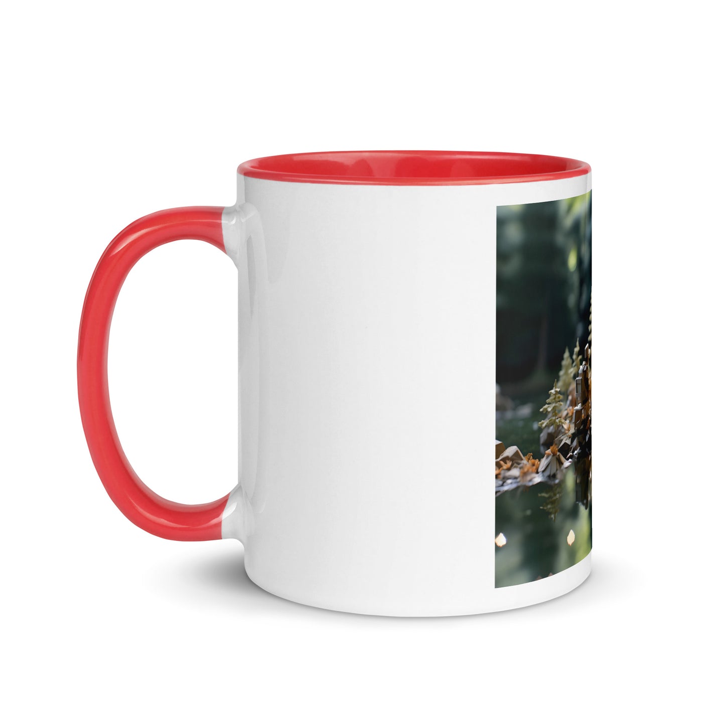 Relaxing By The Brook Series Print #10 - Mug with Color Inside