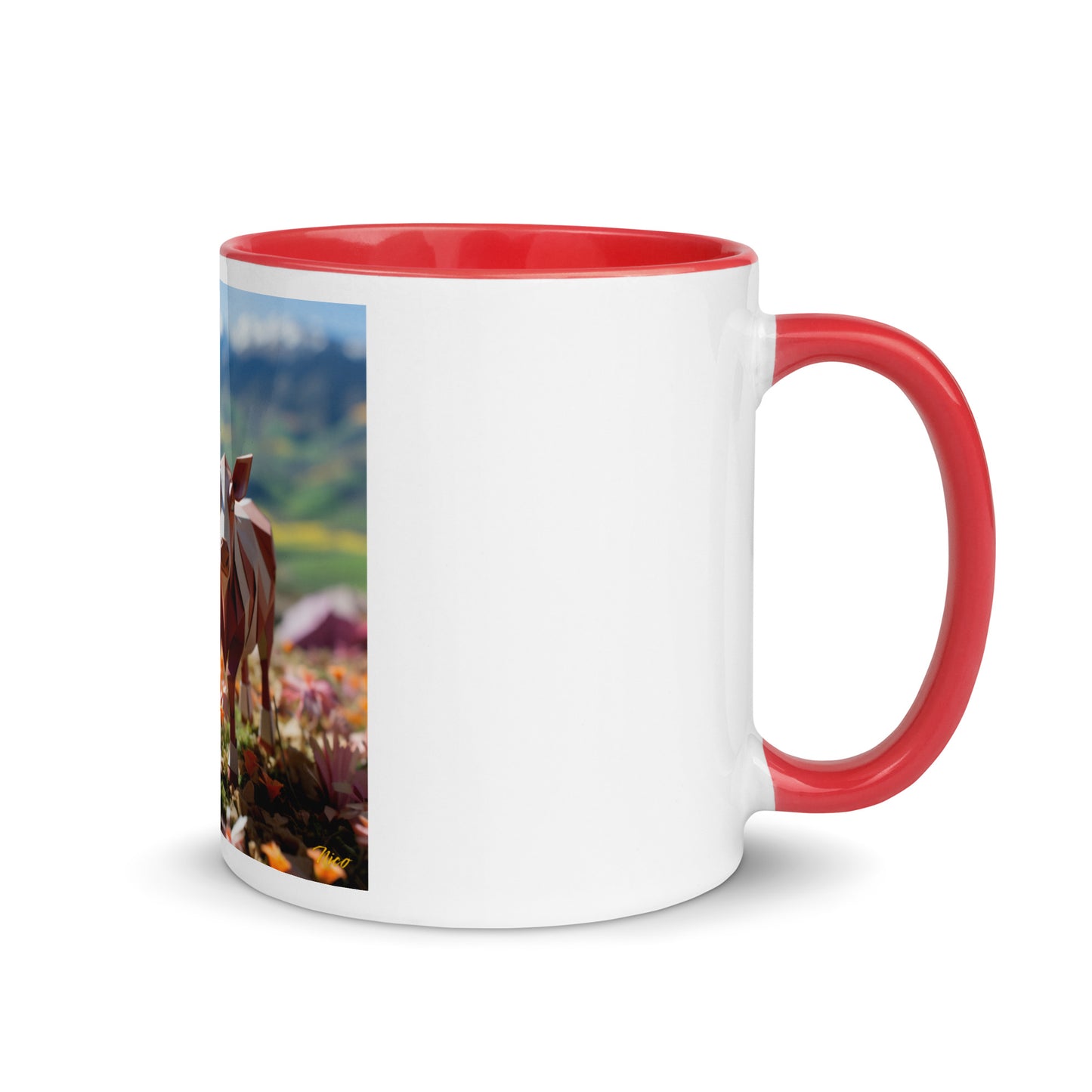 Meadow By The Farm Series Print #1 - Mug with Color Inside