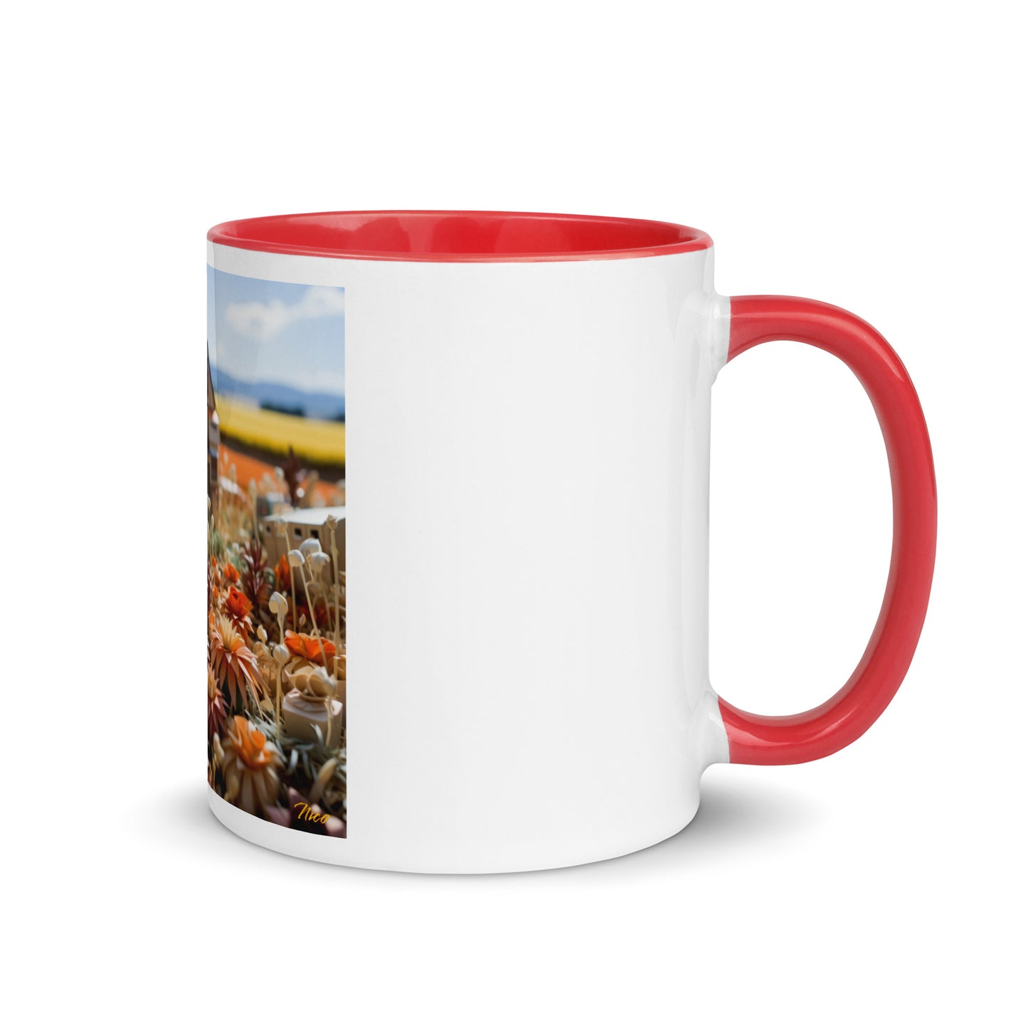 Meadow By The Farm Series Print #9 - Mug with Color Inside