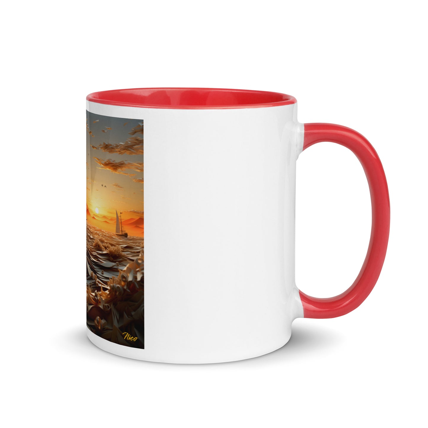 Into The Sunset Series Print #5 - Mug with Color Inside