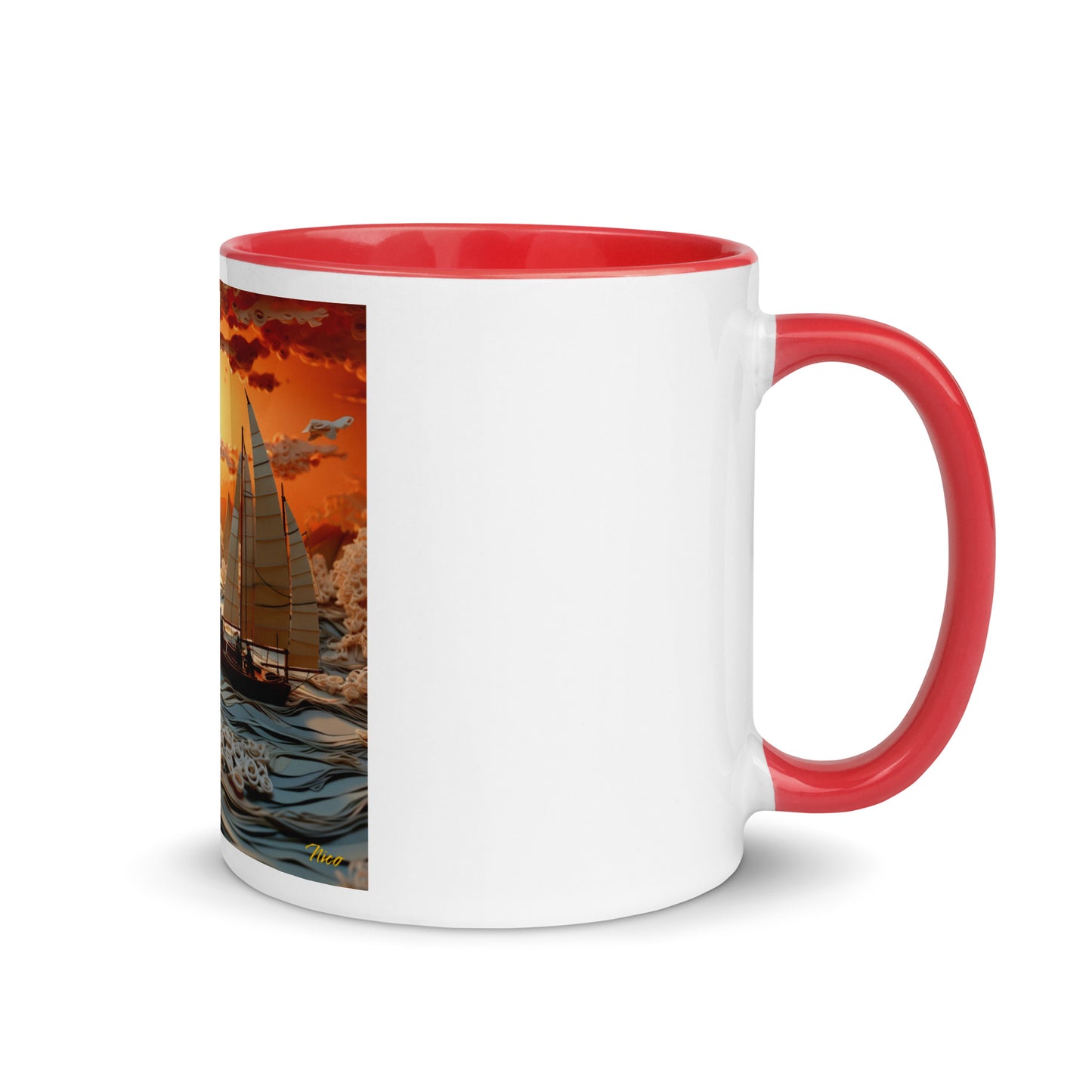 Into The Sunset Series Print #8 - Mug with Color Inside