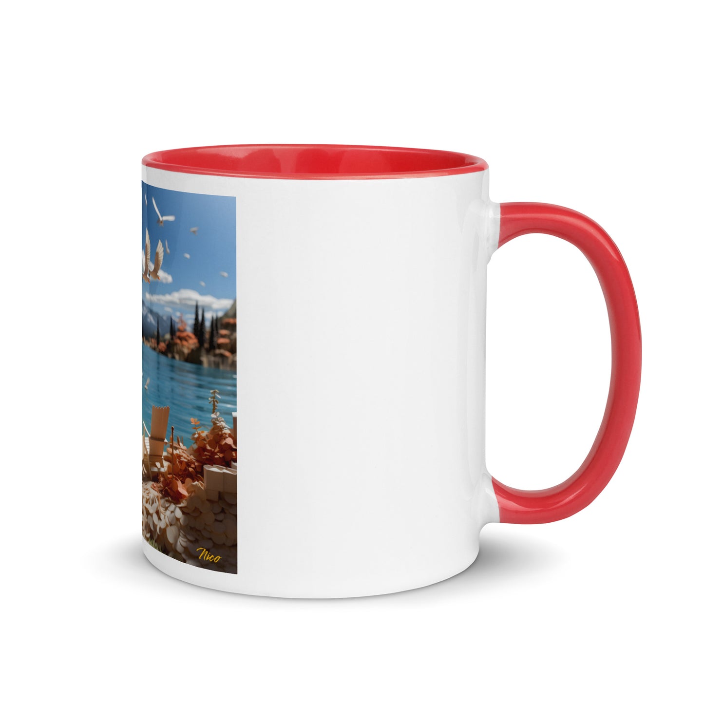 Atop The Mountain Lakeshore Series Print #10 - Mug with Color Inside