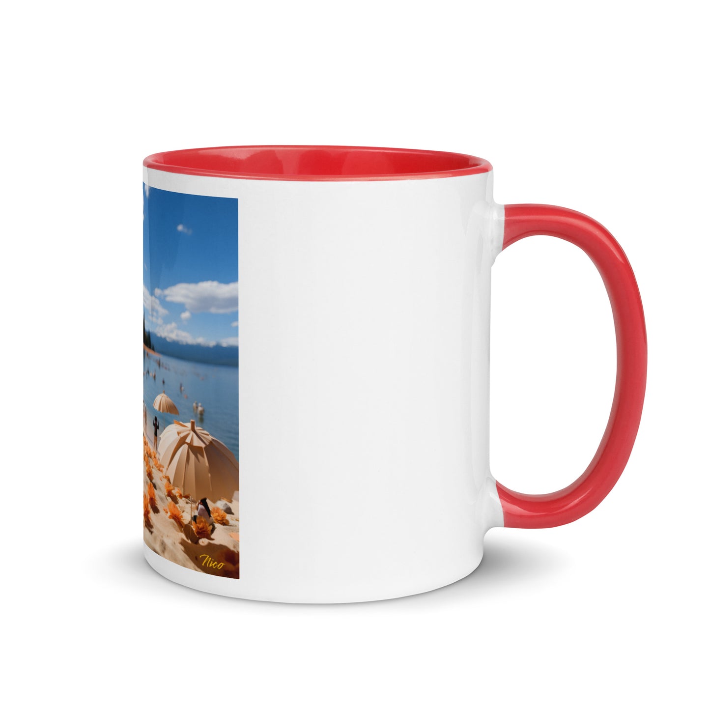 Atop The Mountain Lakeshore Series Print #8 - Mug with Color Inside