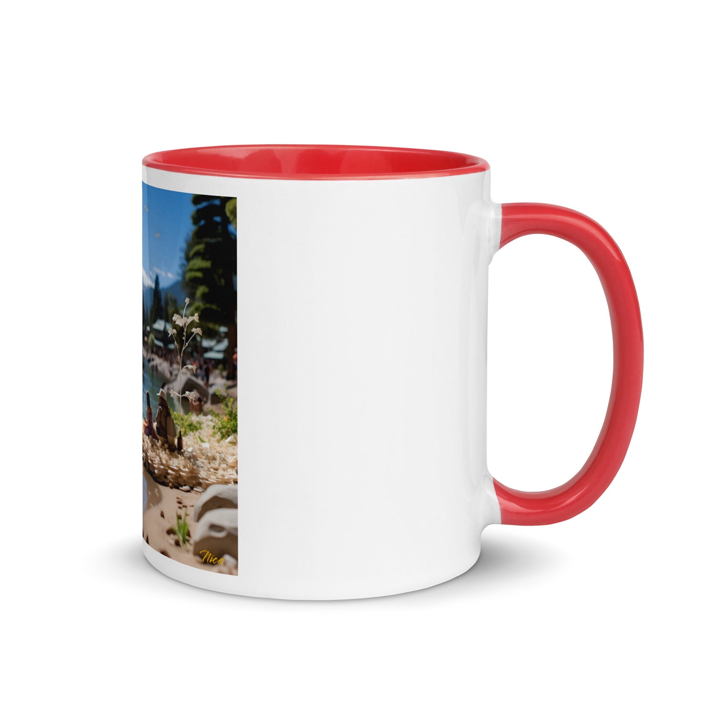 Atop The Mountain Lakeshore Series Print #7 - Mug with Color Inside