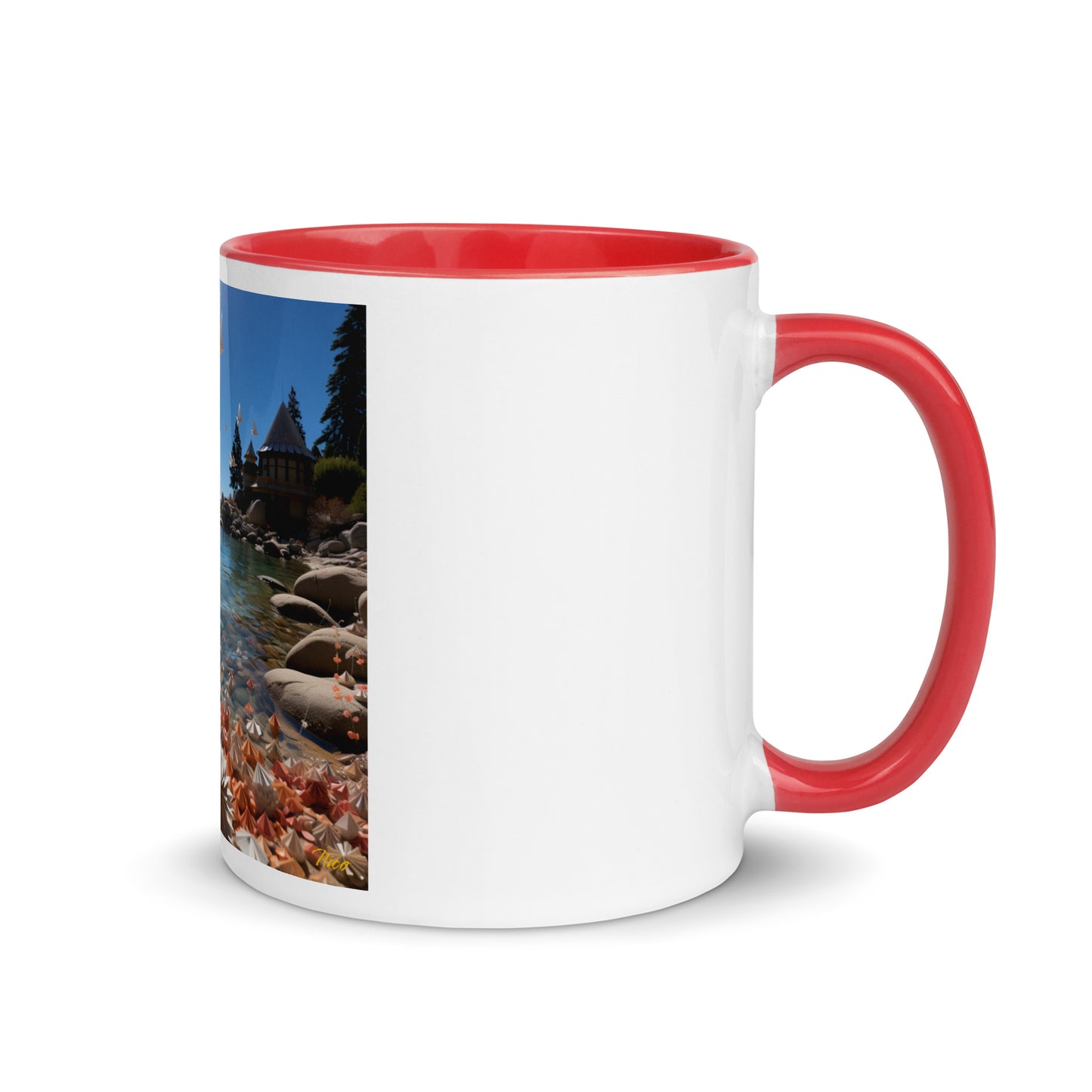 Atop The Mountain Lakeshore Series Print #3 - Mug with Color Inside