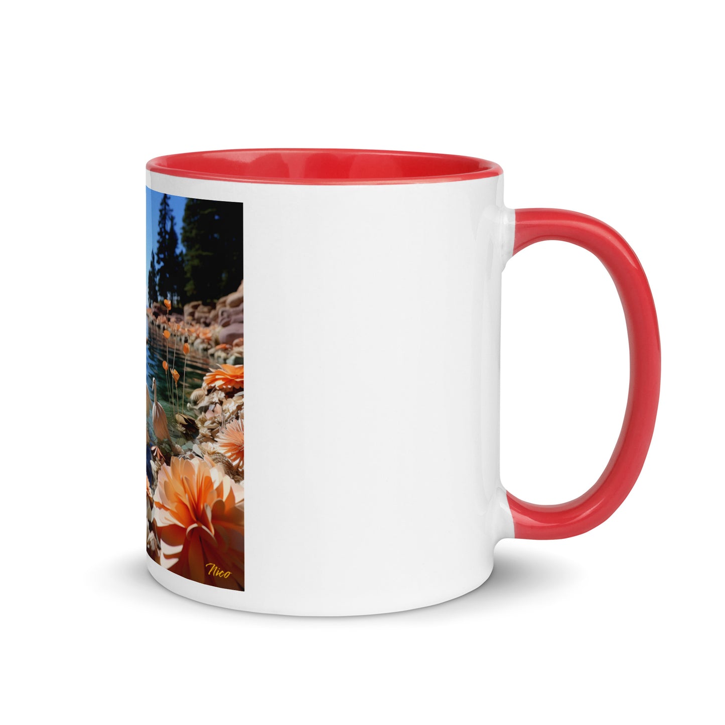 Atop The Mountain Lakeshore Series Print #4 - Mug with Color Inside