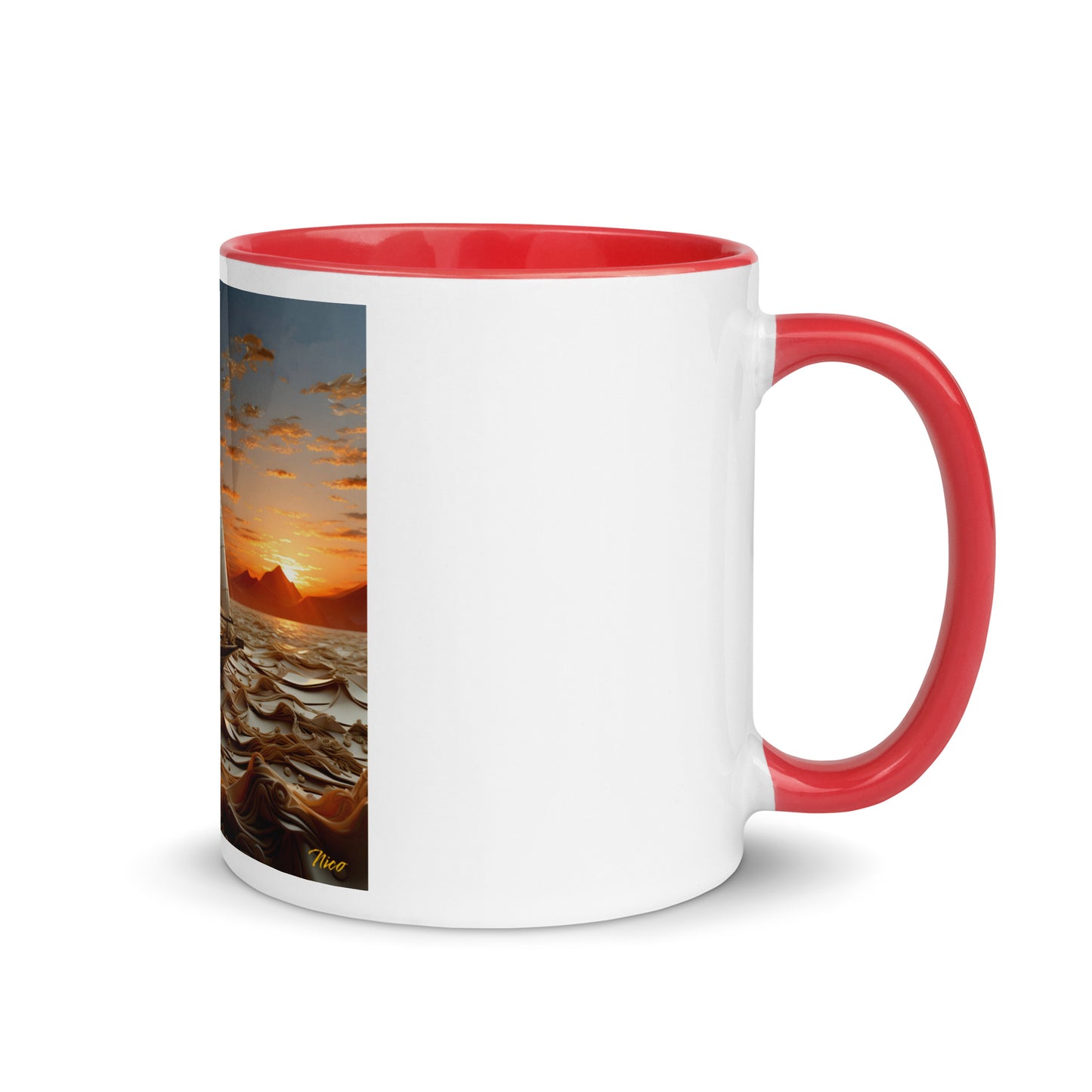 Into The Sunset Series Print #1 - Mug with Color Inside