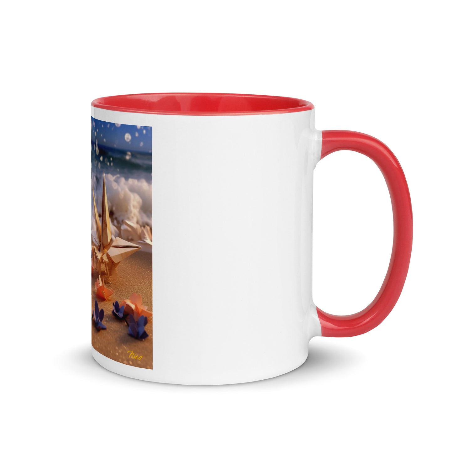 By The Seaside Series Print #10 - Mug with Color Inside